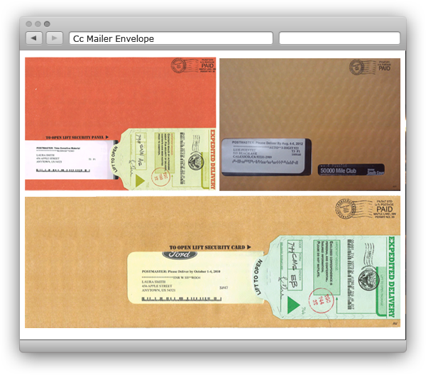 cc mailer envelope